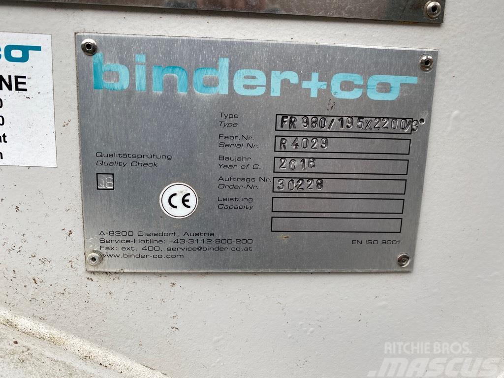  Binder FR 980/195 x 2200/3 Feeders