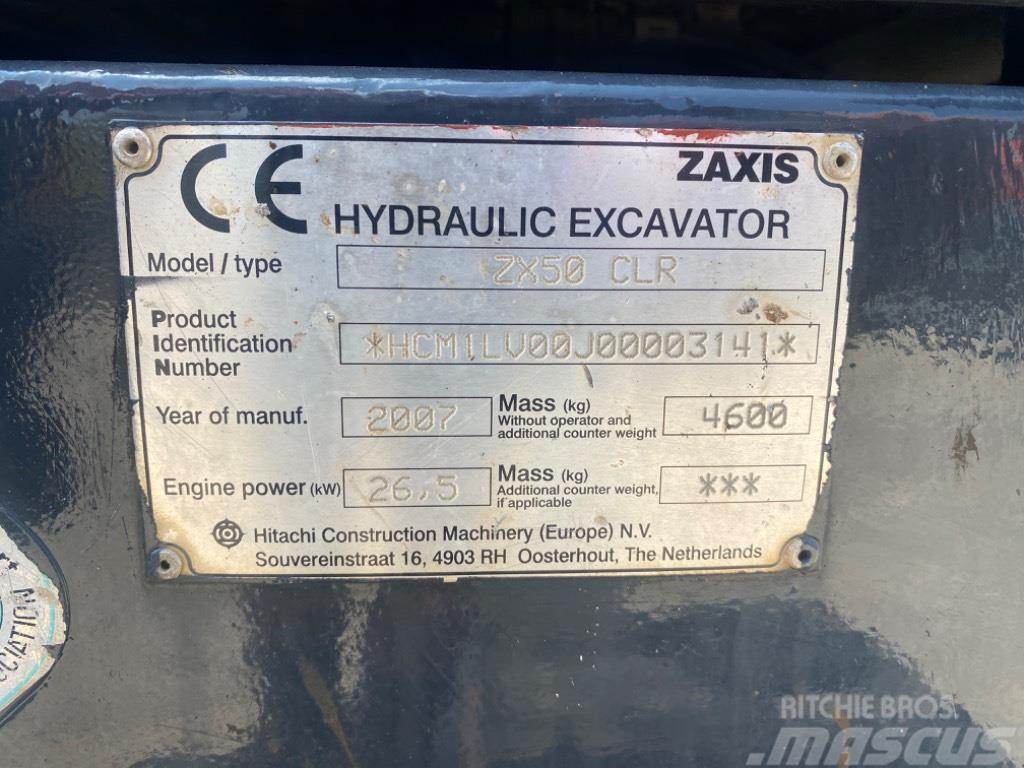 Hitachi ZX 50 CLR Mini excavators < 7t