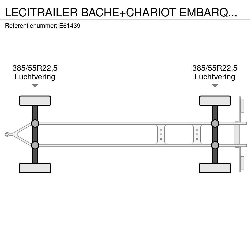 Lecitrailer BACHE+CHARIOT EMBARQUER/KOOIAAP Tautliner/curtainside trailers