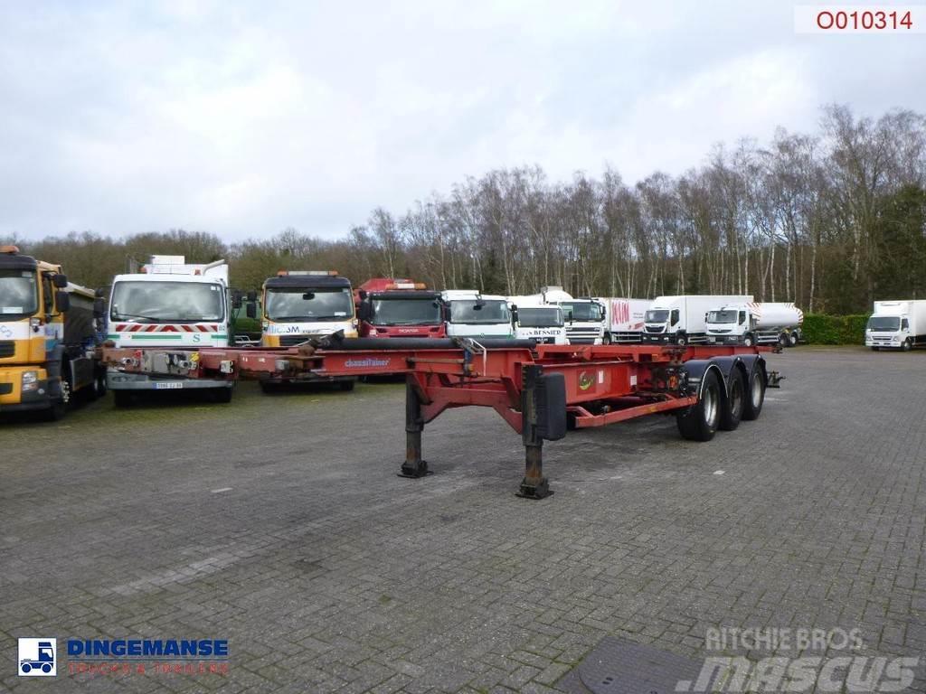 Asca 3-axle container trailer Containerframe/Skiploader semi-trailers