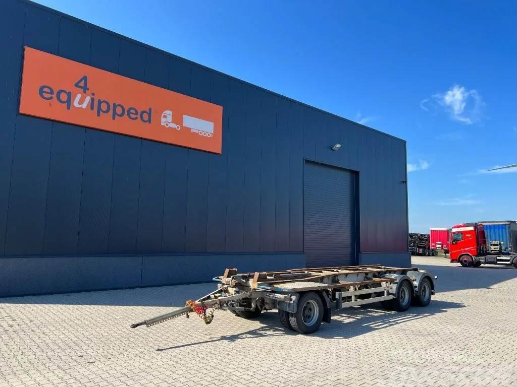 Floor LUCHTGEVEERD, 3X BPW-AS, NL-AANHANGER Containerframe/Skiploader trailers