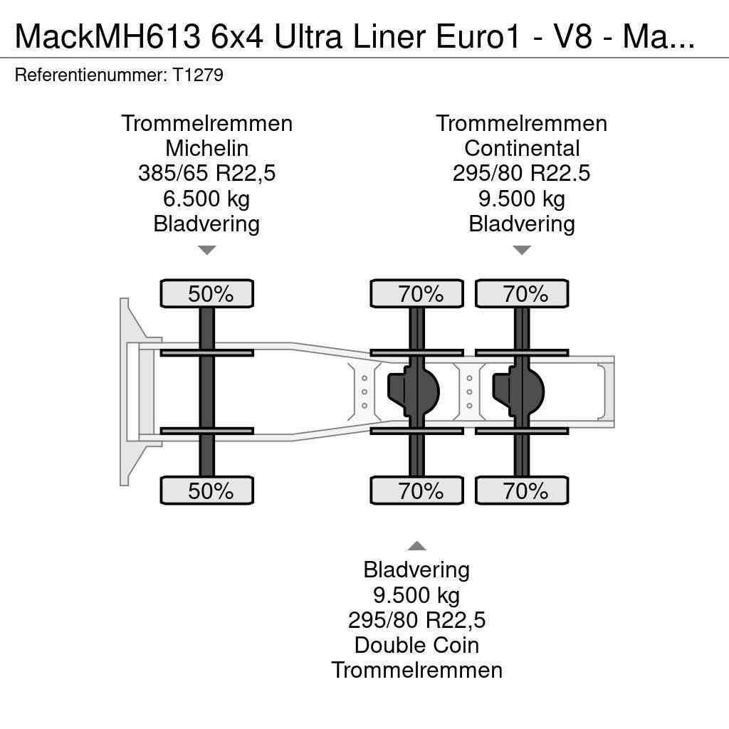 Mack MH613 6x4 Ultra Liner Euro1 - V8 - Manual - PTO - Truck Tractor Units