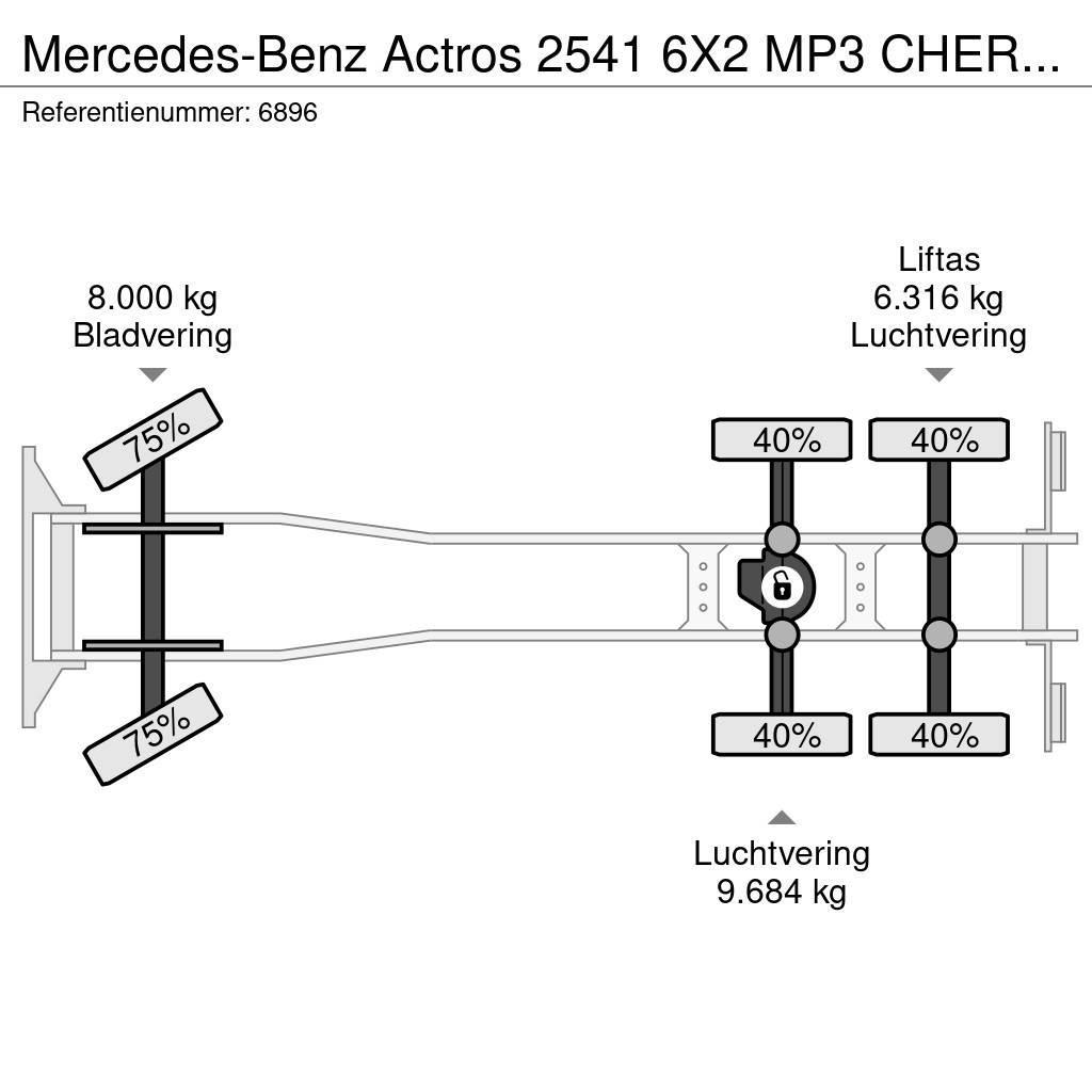 Mercedes-Benz Actros 2541 6X2 MP3 CHEREAU COMBI EURO 5 NL Truck Temperature controlled trucks