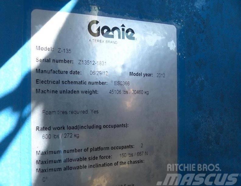 Genie Z135 Articulated boom lifts