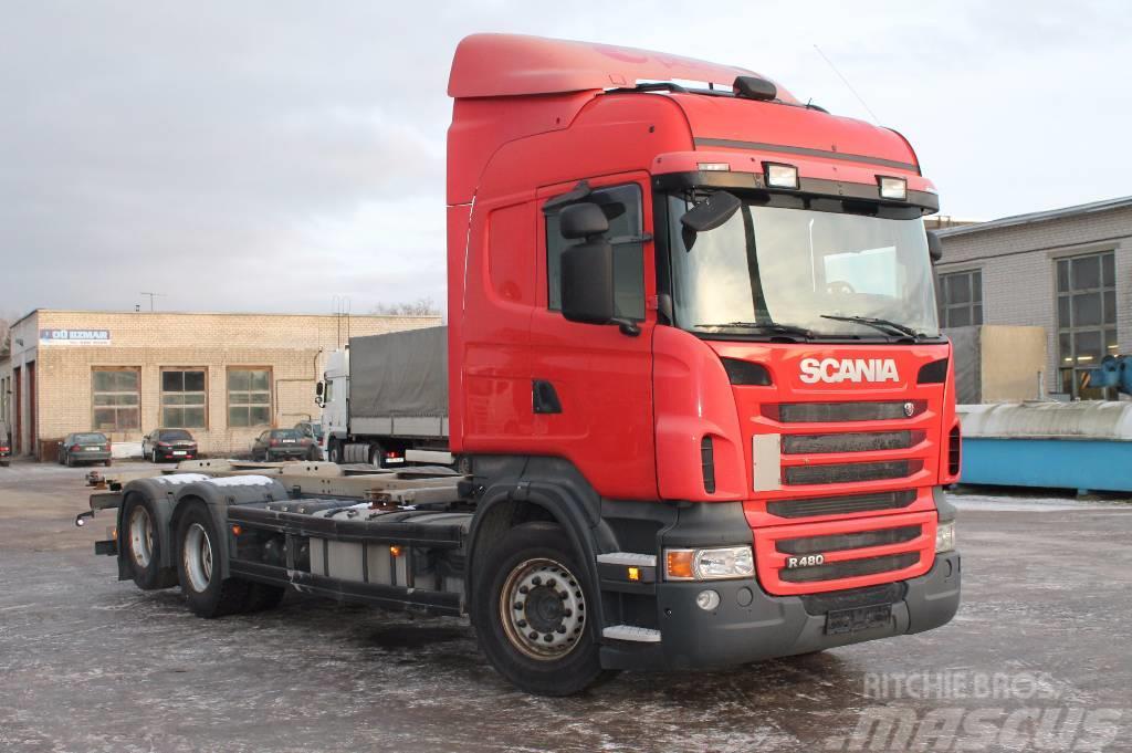 Scania R480 LB6X2HNB Containerframe/Skiploader trucks