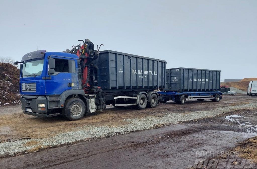 MAN TGA 33.350 6x4 Multilift + Palfinger epsilon Crane trucks