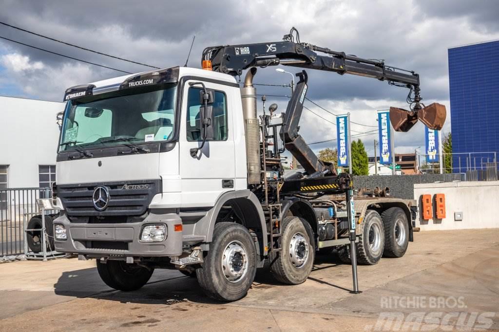 Mercedes-Benz ACTROS 4141+MULTILIFT20T+HIAB14TM/2 Containerframe/Skiploader trucks