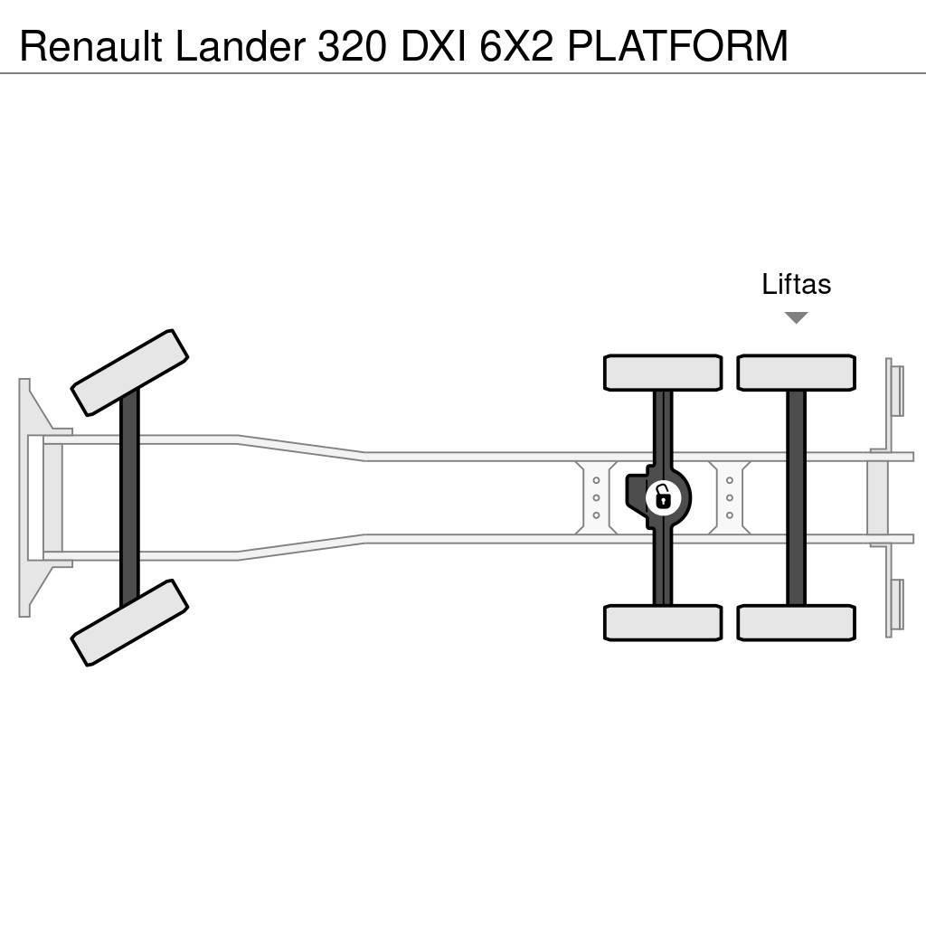 Renault Lander 320 DXI 6X2 PLATFORM Flatbed/Dropside trucks