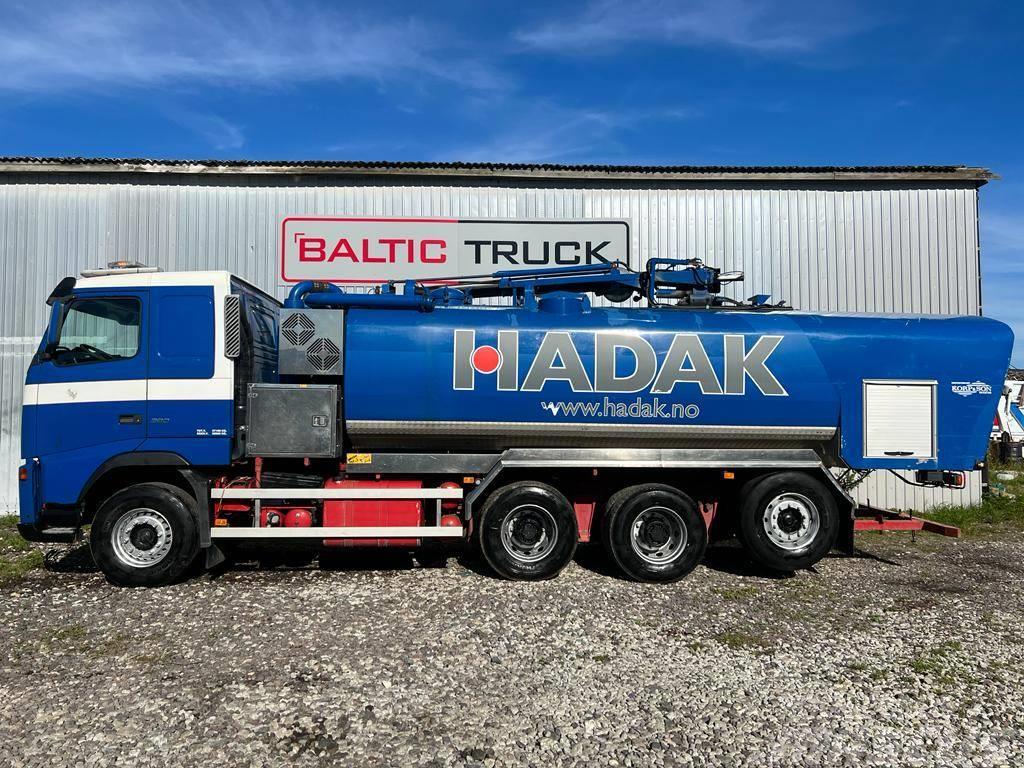 Volvo FH12 380, 8x4 VACUUM + PIPE CRANE Sewage disposal Trucks