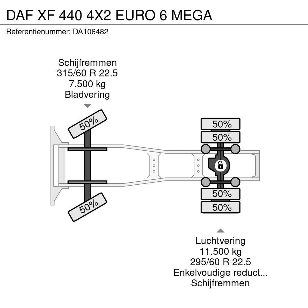 DAF XF 440 4X2 EURO 6 MEGA Truck Tractor Units