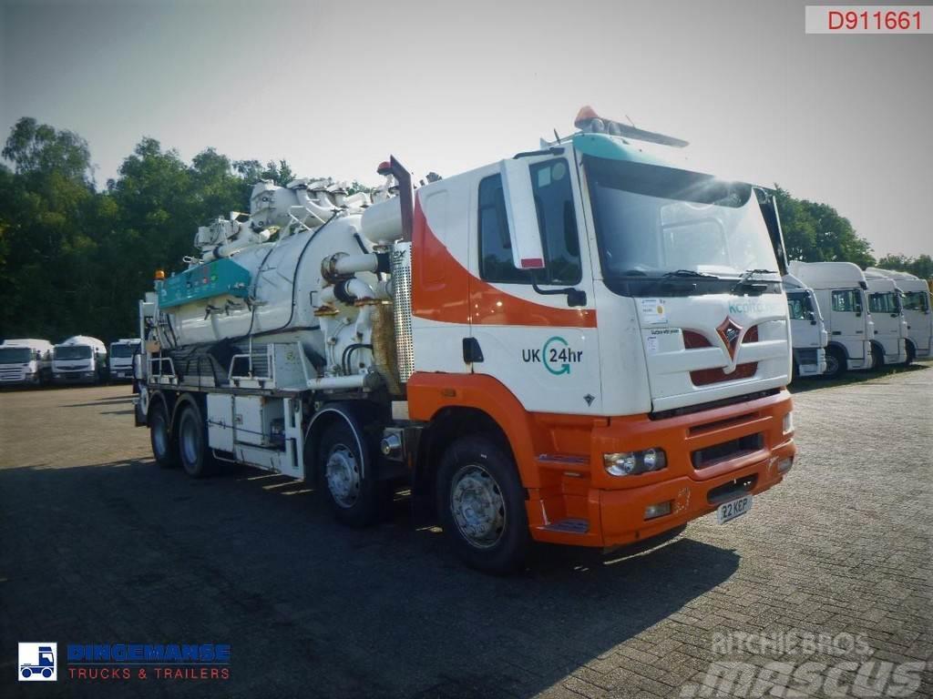 Foden S108R 8x4 RHD Huwer vacuum tank 15.5 m3 Sewage disposal Trucks