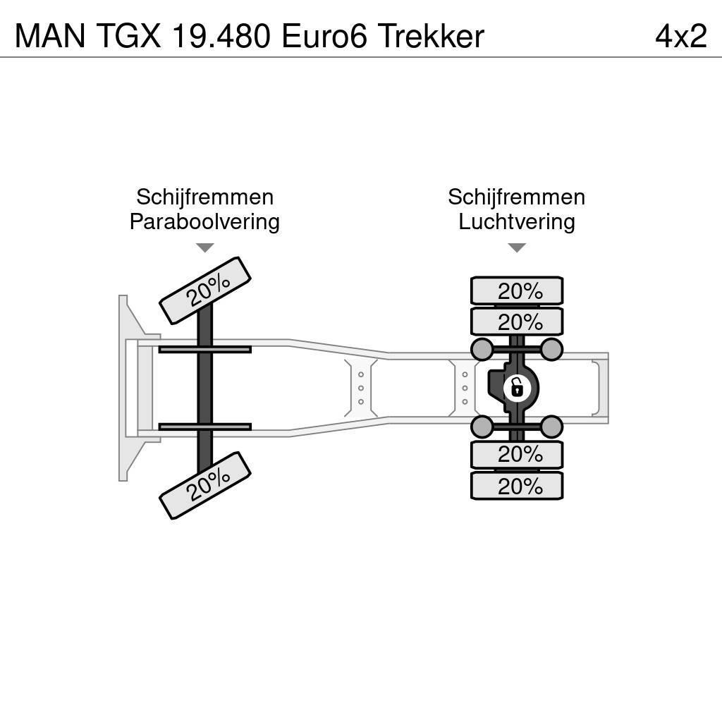MAN TGX 19.480 Euro6 Trekker Truck Tractor Units