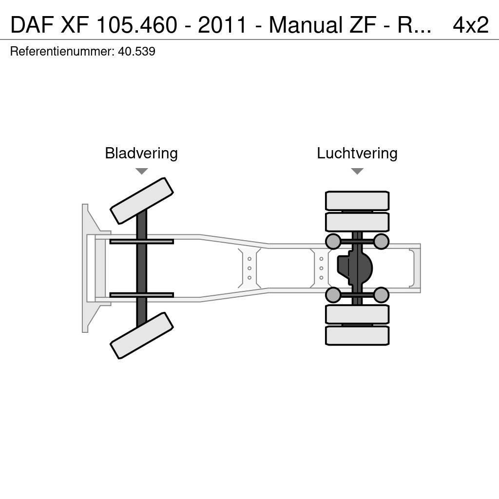 DAF XF 105.460 - 2011 - Manual ZF - Retarder - Origin: Truck Tractor Units