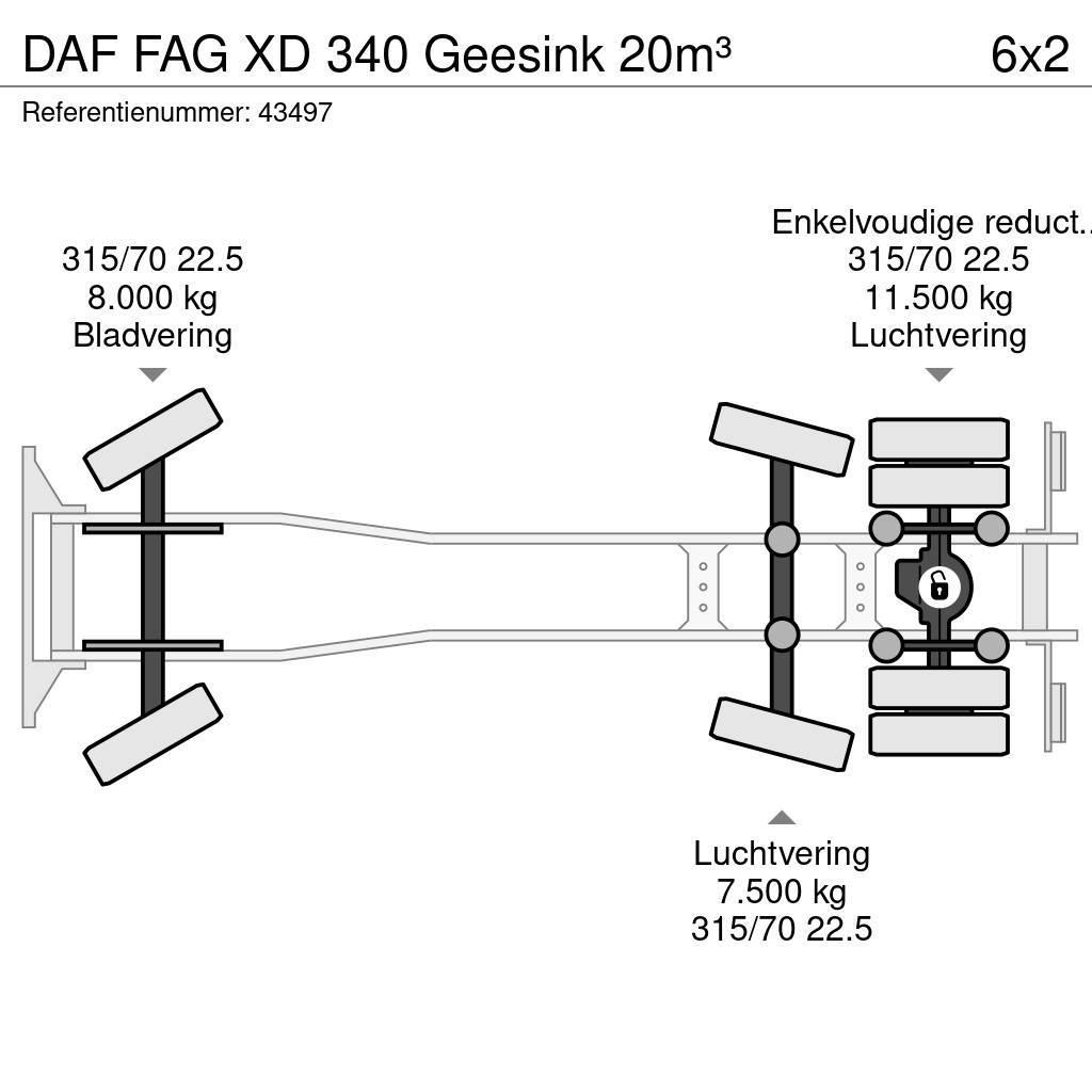 DAF FAG XD 340 Geesink 20m³ Waste trucks