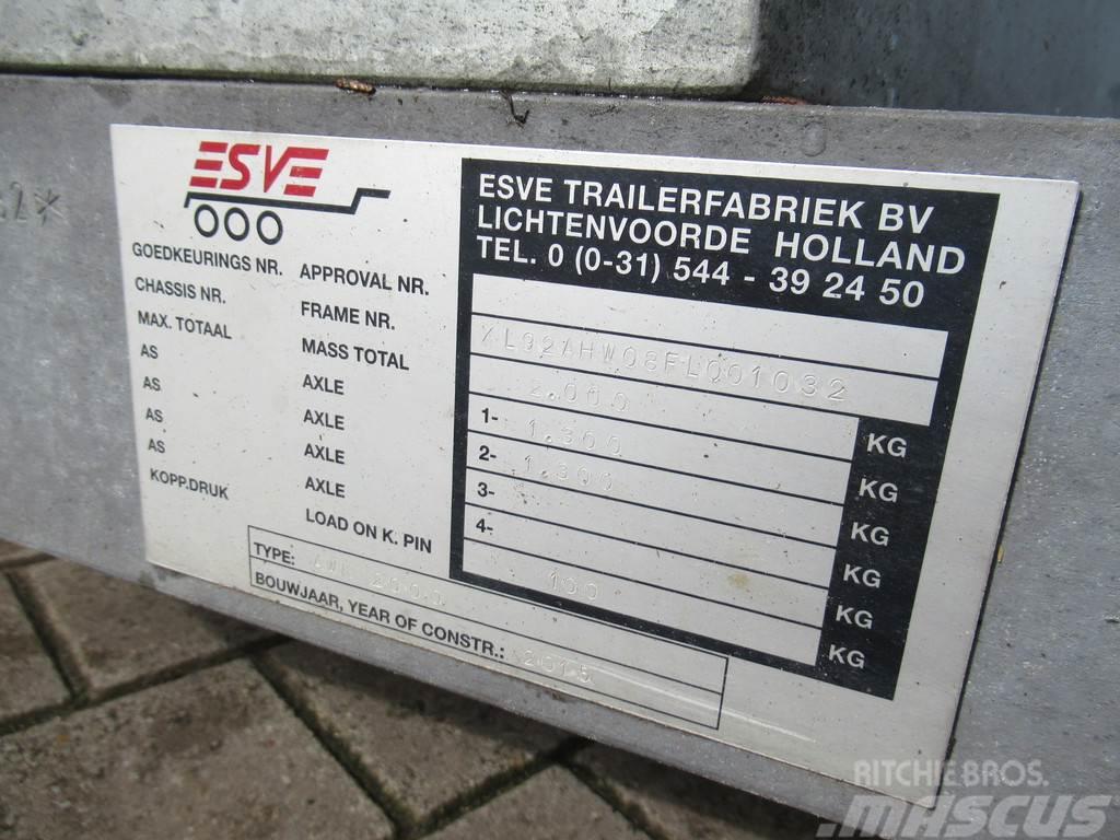  E.S.V.E AWK 2000 Kipper Gesloten Vloeistof Contain Van Body Trailers