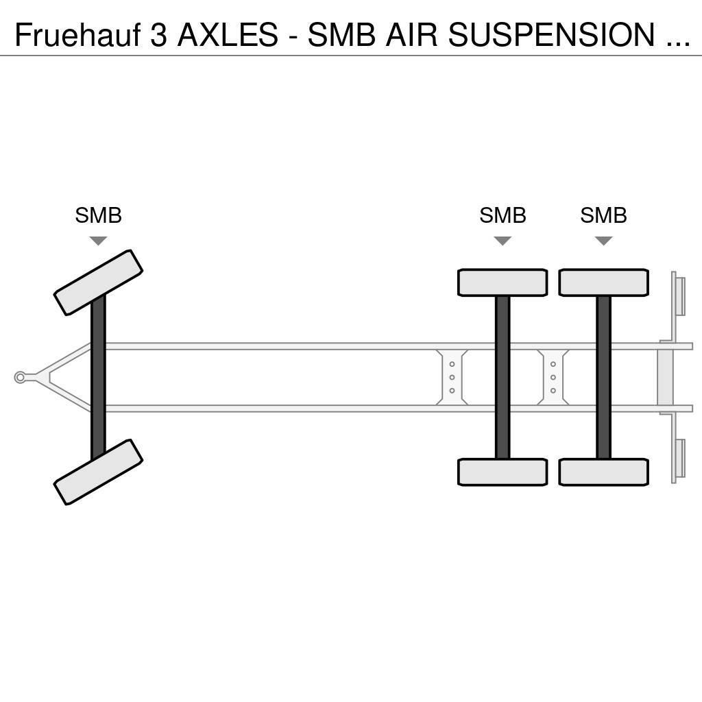 Fruehauf 3 AXLES - SMB AIR SUSPENSION - GOOD STATE Tautliner/curtainside trailers