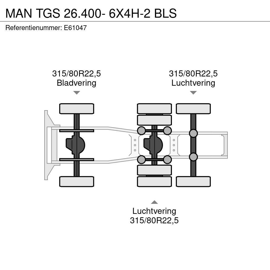 MAN TGS 26.400- 6X4H-2 BLS Truck Tractor Units