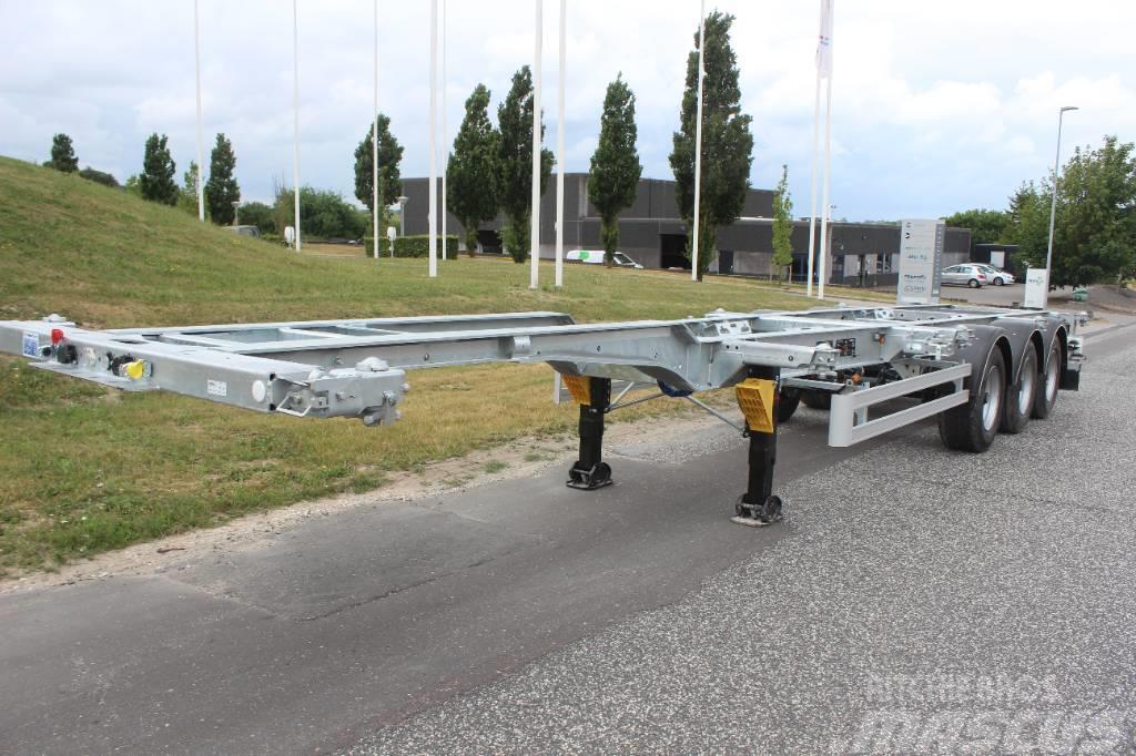 AMT CO300 Container chassis  for 40"  samt  2 x 20" Containerframe/Skiploader semi-trailers