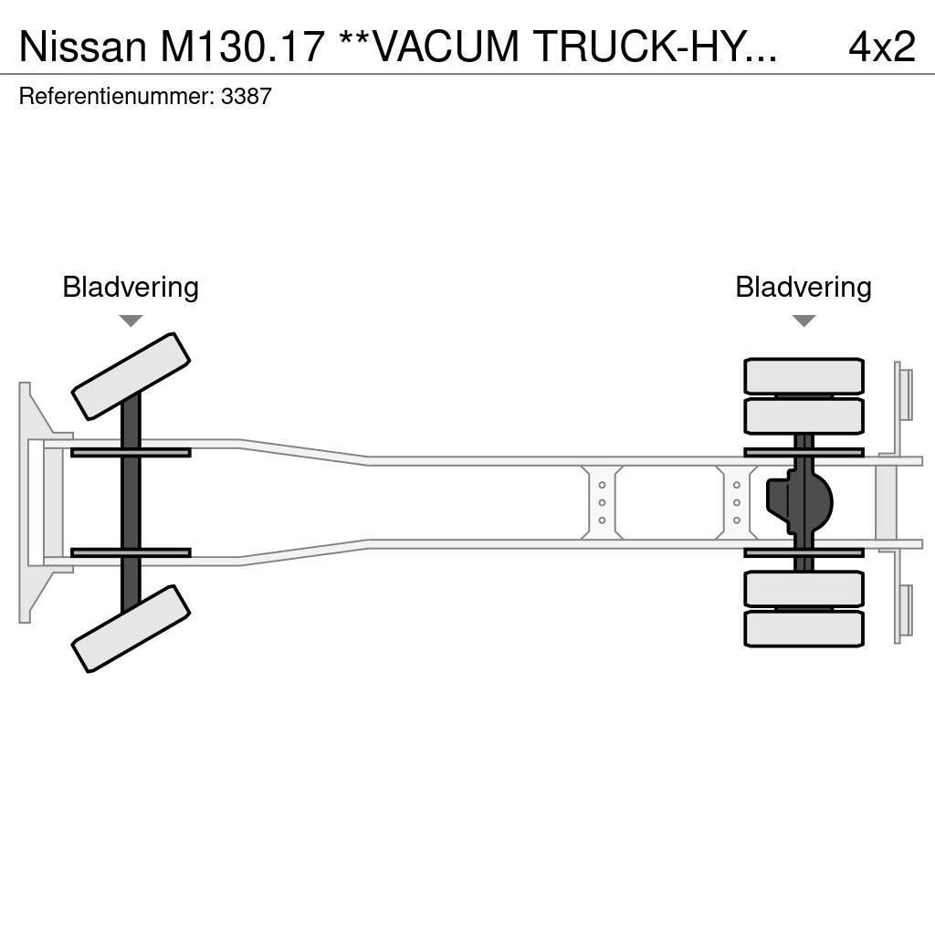 Nissan M130.17 **VACUM TRUCK-HYDROCUREUR-BELGIAN TRUCK** Sewage disposal Trucks