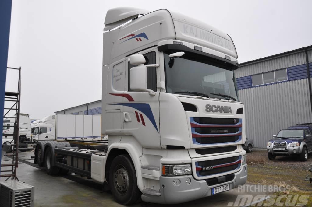Scania R490 LB6X2MNB Containerframe/Skiploader trucks