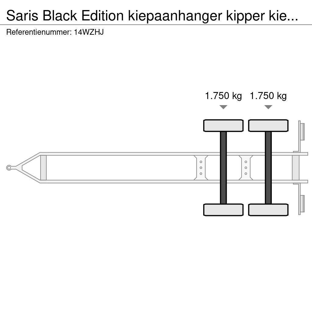 Saris Black Edition kiepaanhanger kipper kieper 3500kg H Tautliner/curtainside trailers