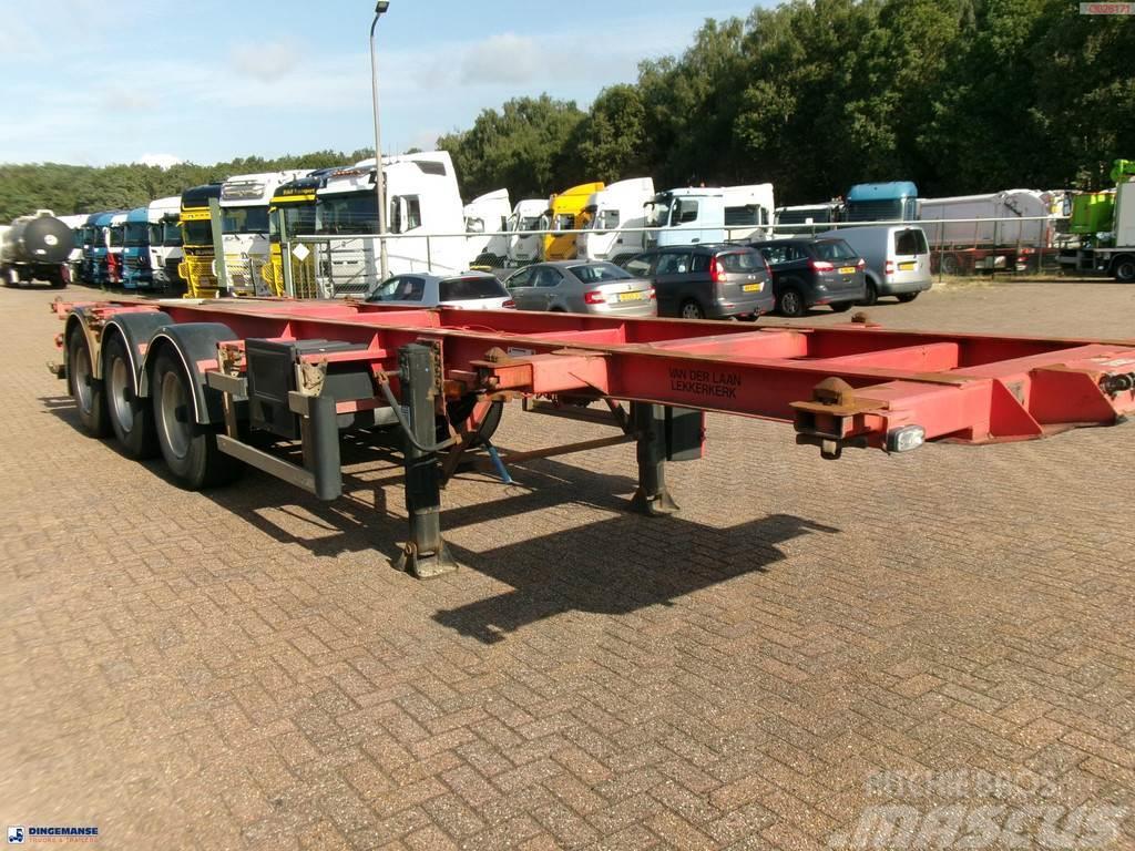 Burg 3-axle container chassis 20,30 ft + ADR Containerframe/Skiploader semi-trailers