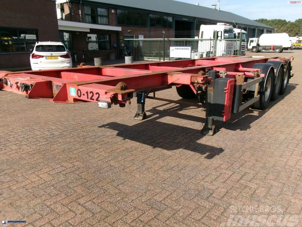 Burg 3-axle container chassis 20,30 ft + ADR Containerframe/Skiploader semi-trailers