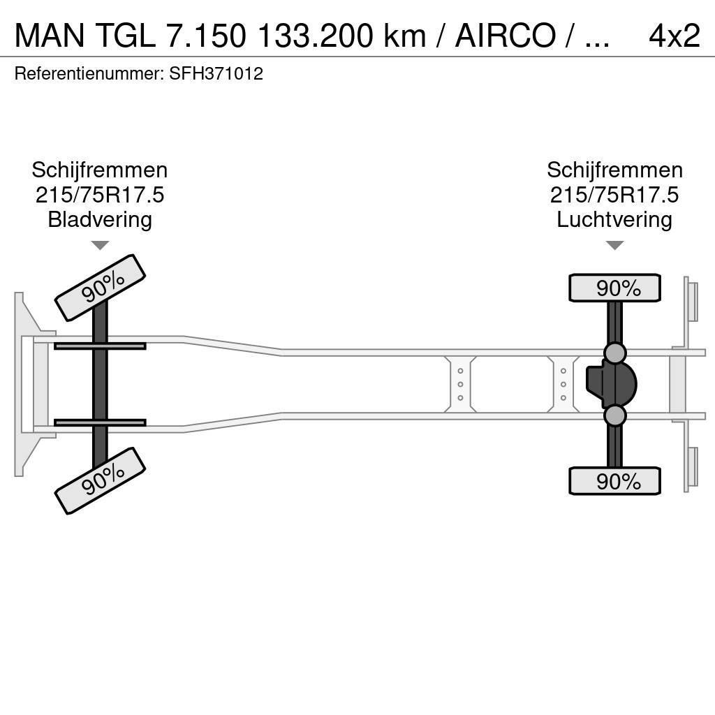 MAN TGL 7.150 133.200 km / AIRCO / MANUEL / CARGOLIFT Van Body Trucks