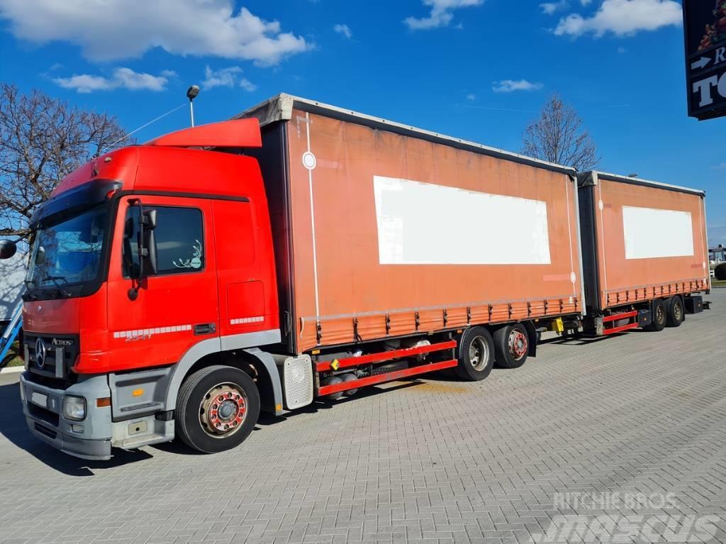 Mercedes-Benz 2541 / 7.7m + 7.7m Tautliner/curtainside trucks