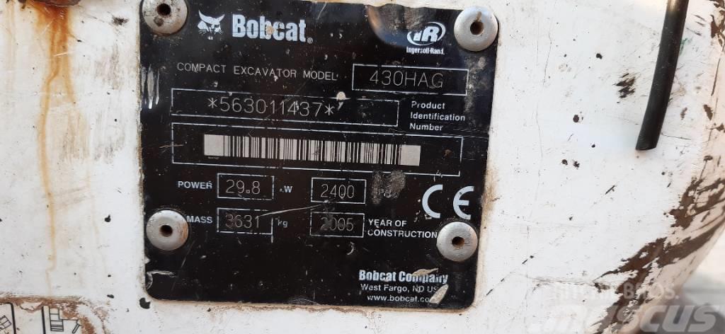 Bobcat 430 HAG Mini excavators < 7t