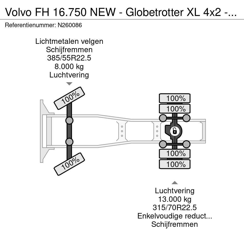 Volvo FH 16.750 NEW - Globetrotter XL 4x2 - Full spec - Truck Tractor Units