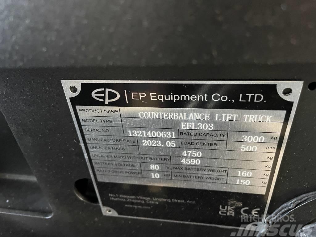 EP EFL303, Triplex, 4800mm, Vollkabine, Lithium Electric forklift trucks