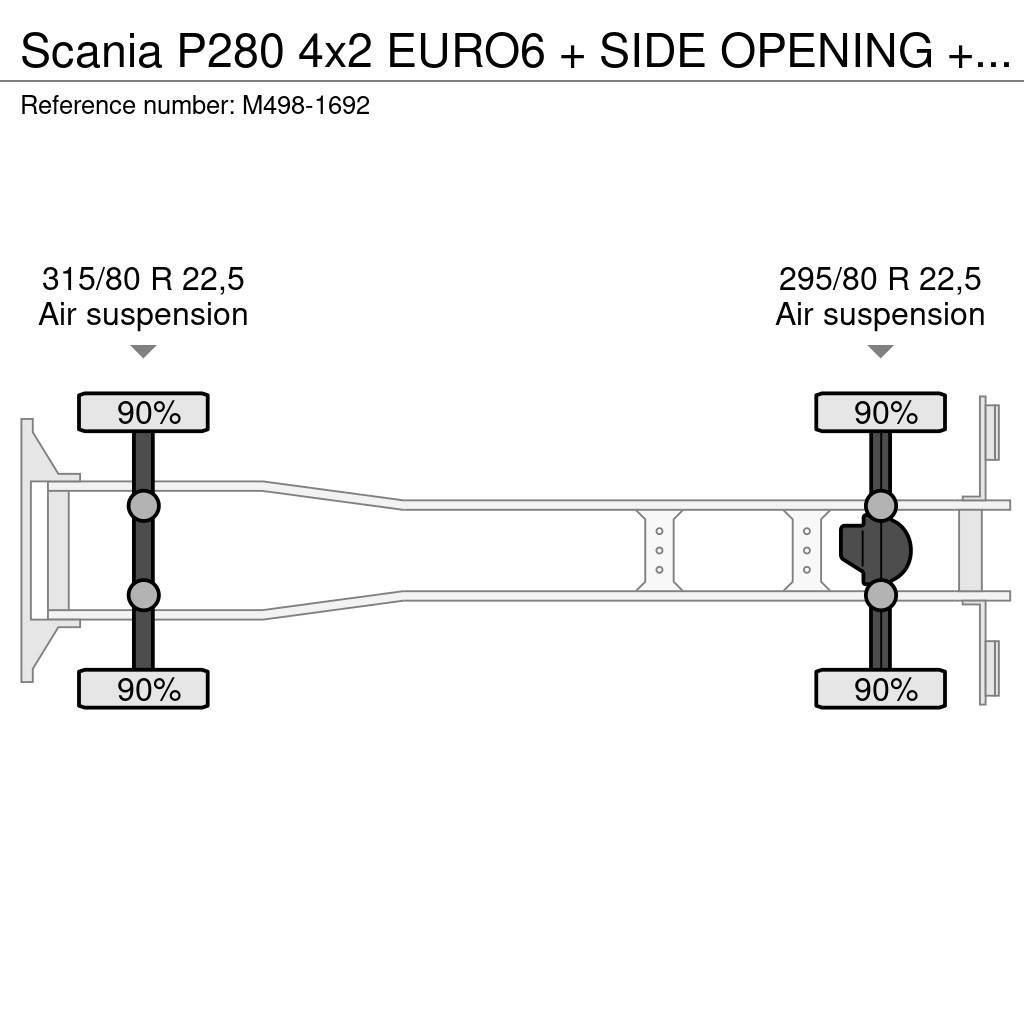 Scania P280 4x2 EURO6 + SIDE OPENING + ADR Van Body Trucks