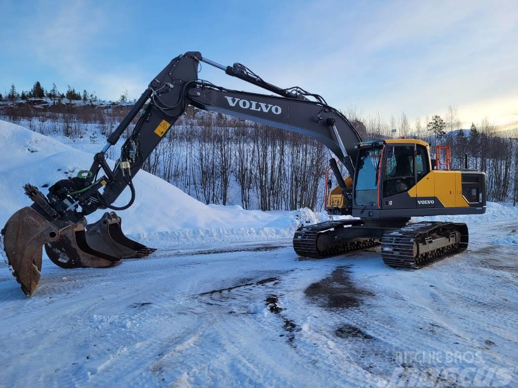Volvo EC220EL med Makin 3D Säljes/For Sale Crawler excavators