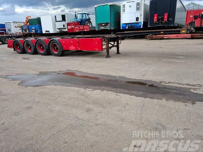Stevens T76304 | 4 Axle | 40 TONS Containerframe/Skiploader semi-trailers