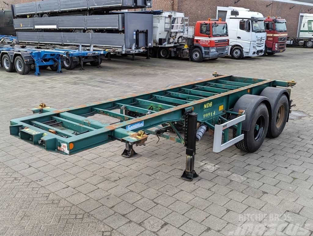  Flandria OP CC 2A 20FT 2-Assen ROR - DrumBrakes - Containerframe/Skiploader semi-trailers