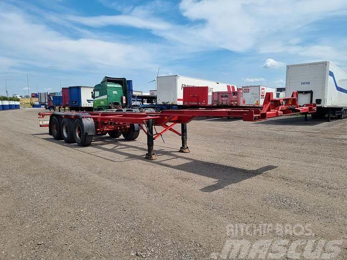 Broshuis 10-24K 3 AXLE CONTAINER CHASSIS STEEL SUSPENSION D Containerframe/Skiploader semi-trailers