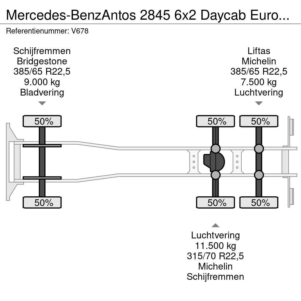 Mercedes-Benz Antos 2845 6x2 Daycab Euro6 - Haakarm 21T - Lift-A Hook lift trucks