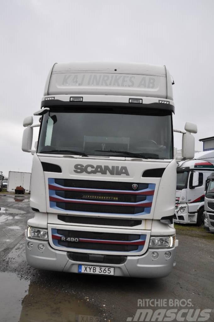 Scania R490 LB6X2MNB Containerframe/Skiploader trucks