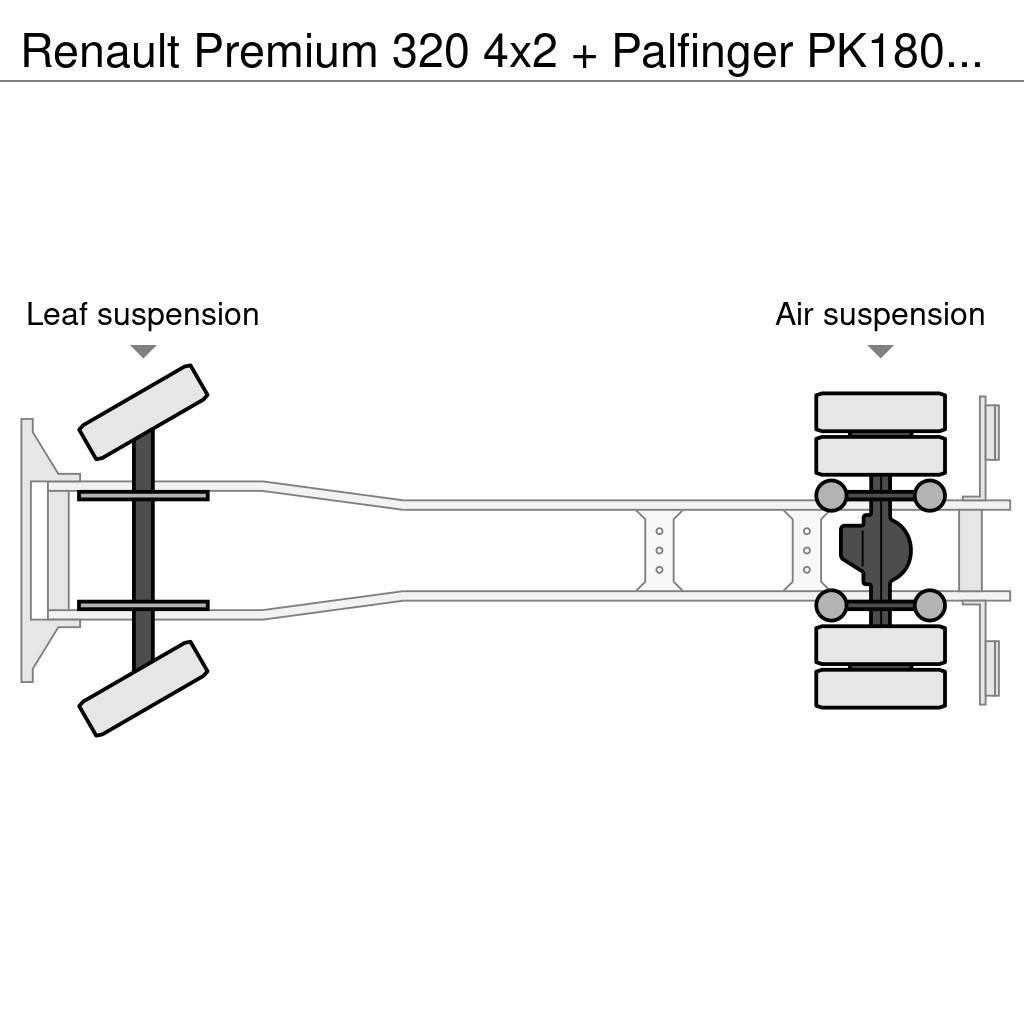 Renault Premium 320 4x2 + Palfinger PK18002-EH C (Year 201 Hook lift trucks