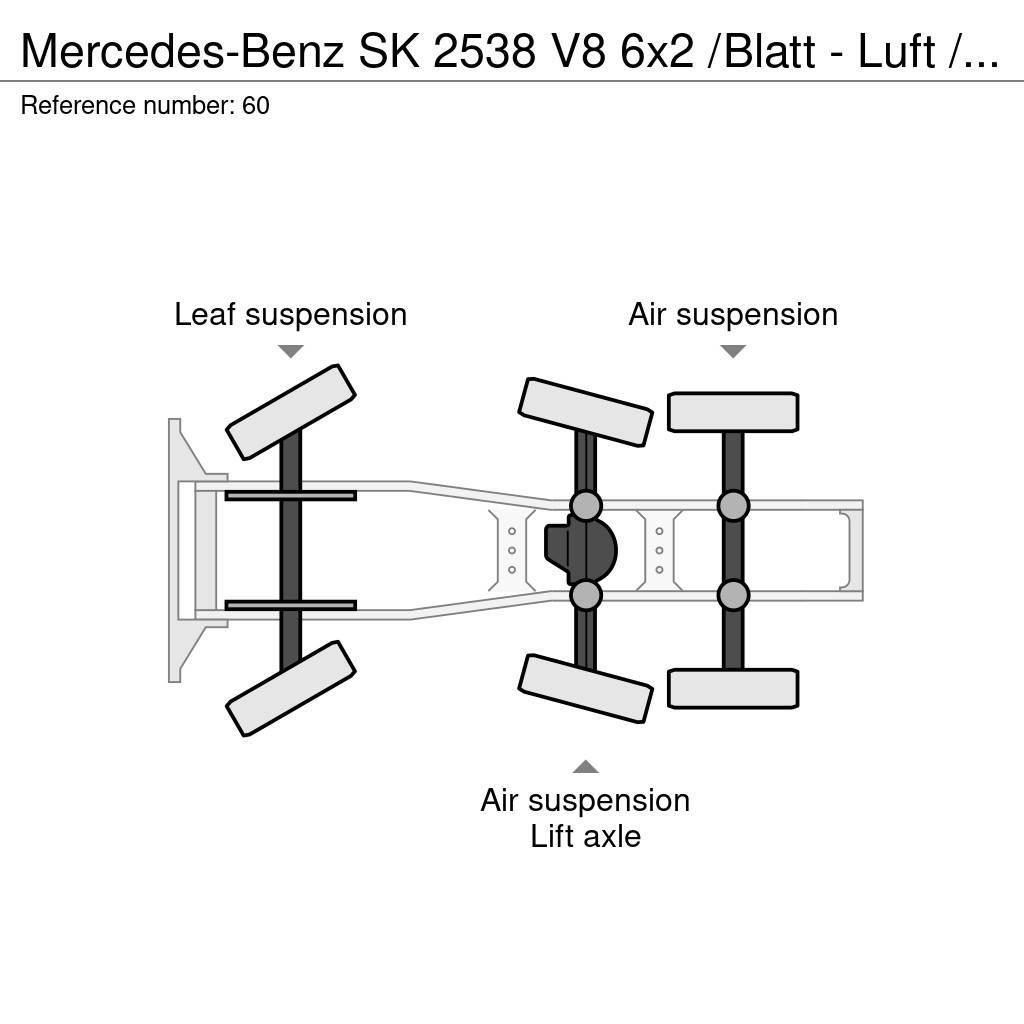 Mercedes-Benz SK 2538 V8 6x2 /Blatt - Luft / Lenk / Liftachse Truck Tractor Units