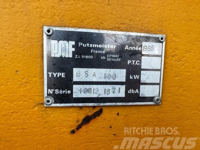 Putzmeister BSA 2100 /160 KW ELEKTRIC Concrete pumps