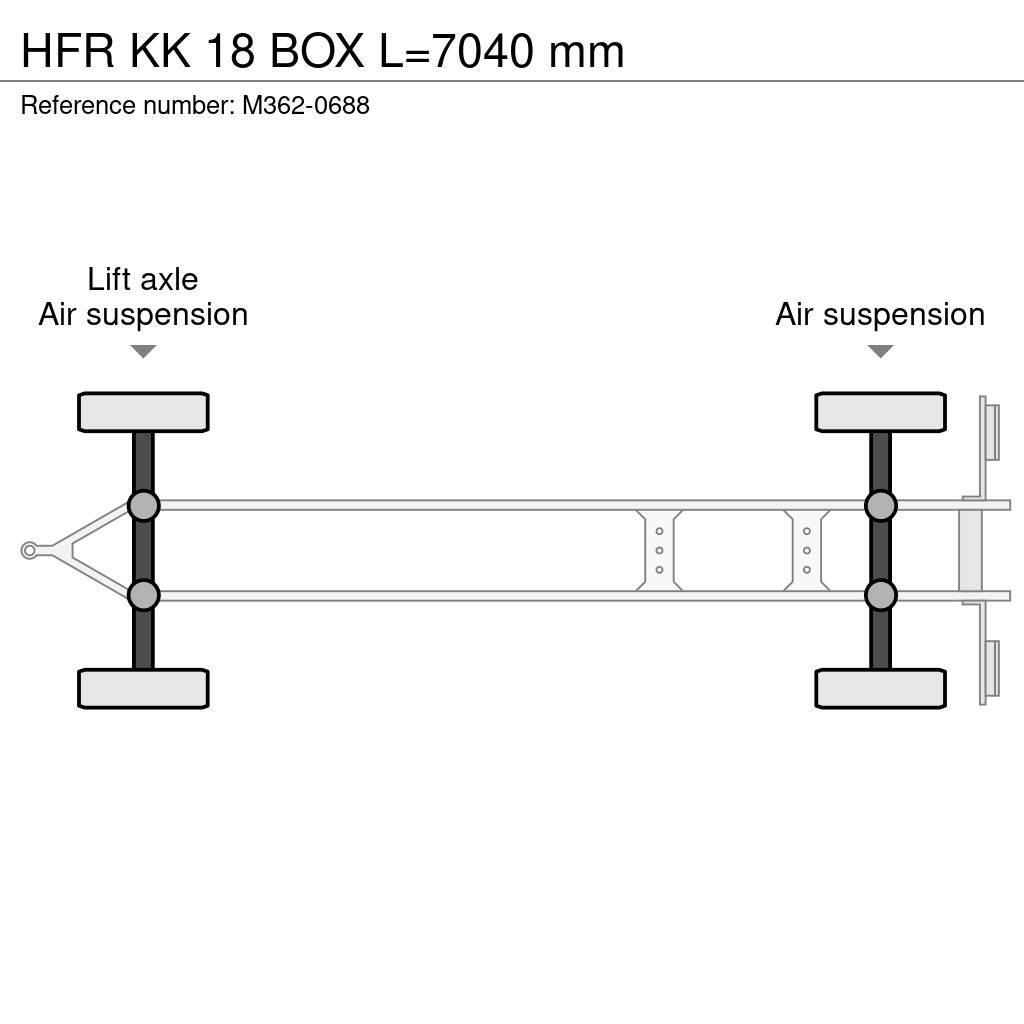 HFR KK 18 BOX L=7040 mm Van Body Trailers