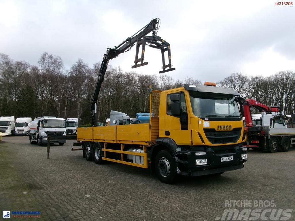 Iveco Stralis 310 6x2 Euro 6 + Atlas 129.3V A11 crane Flatbed/Dropside trucks