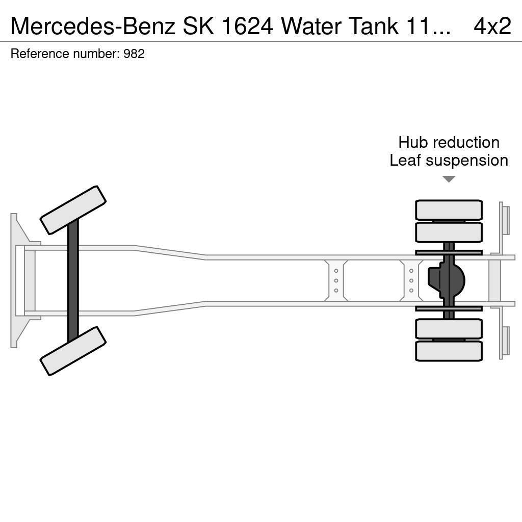 Mercedes-Benz SK 1624 Water Tank 11.000 Liters Spraybar Big Axle Tanker trucks