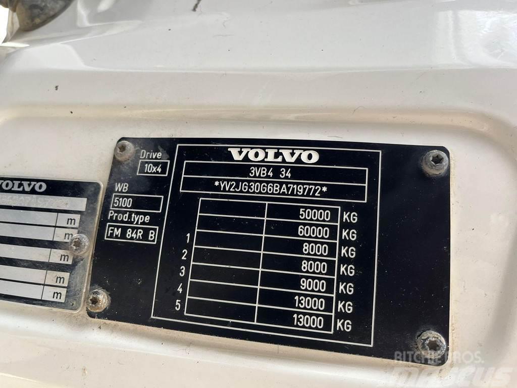 Volvo FMX 500 10x4 RETARDER / FULL STEEL / BOX L=6358 mm Tipper trucks
