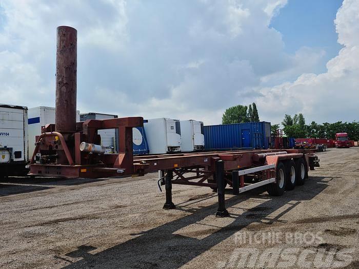 Gofa 40ft | Steel suspension | BPW drum Containerframe/Skiploader semi-trailers