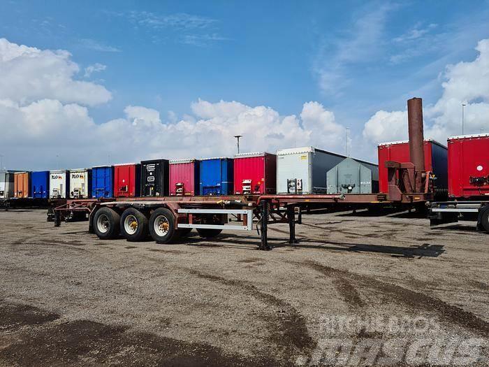 Gofa 40ft | Steel suspension | BPW drum Containerframe/Skiploader semi-trailers