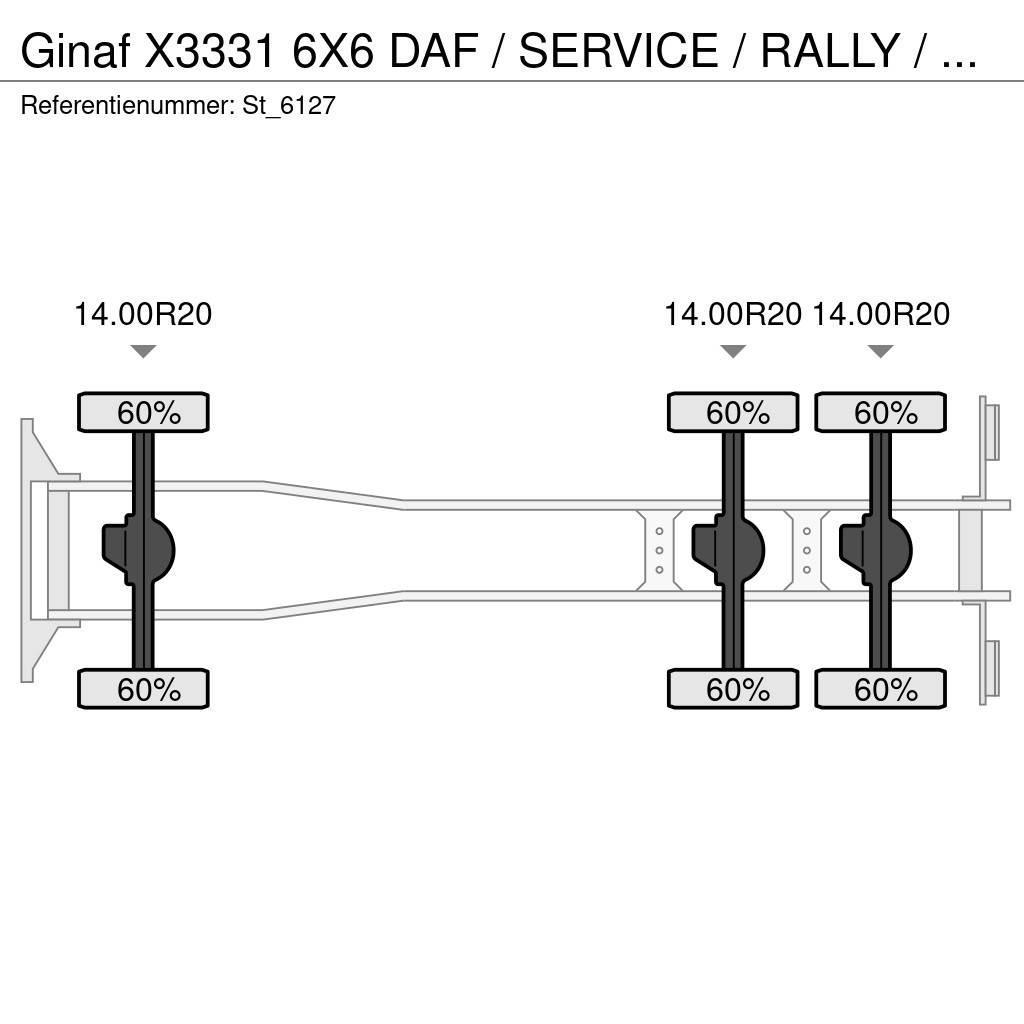 Ginaf X3331 6X6 DAF / SERVICE / RALLY / T5 / DAKAR Van Body Trucks