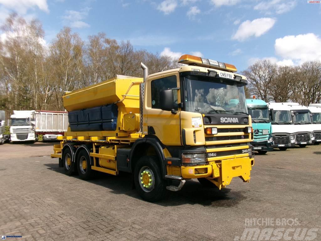 Scania P114-340 CB 6X6 RHD gritter / snow plough Sewage disposal Trucks